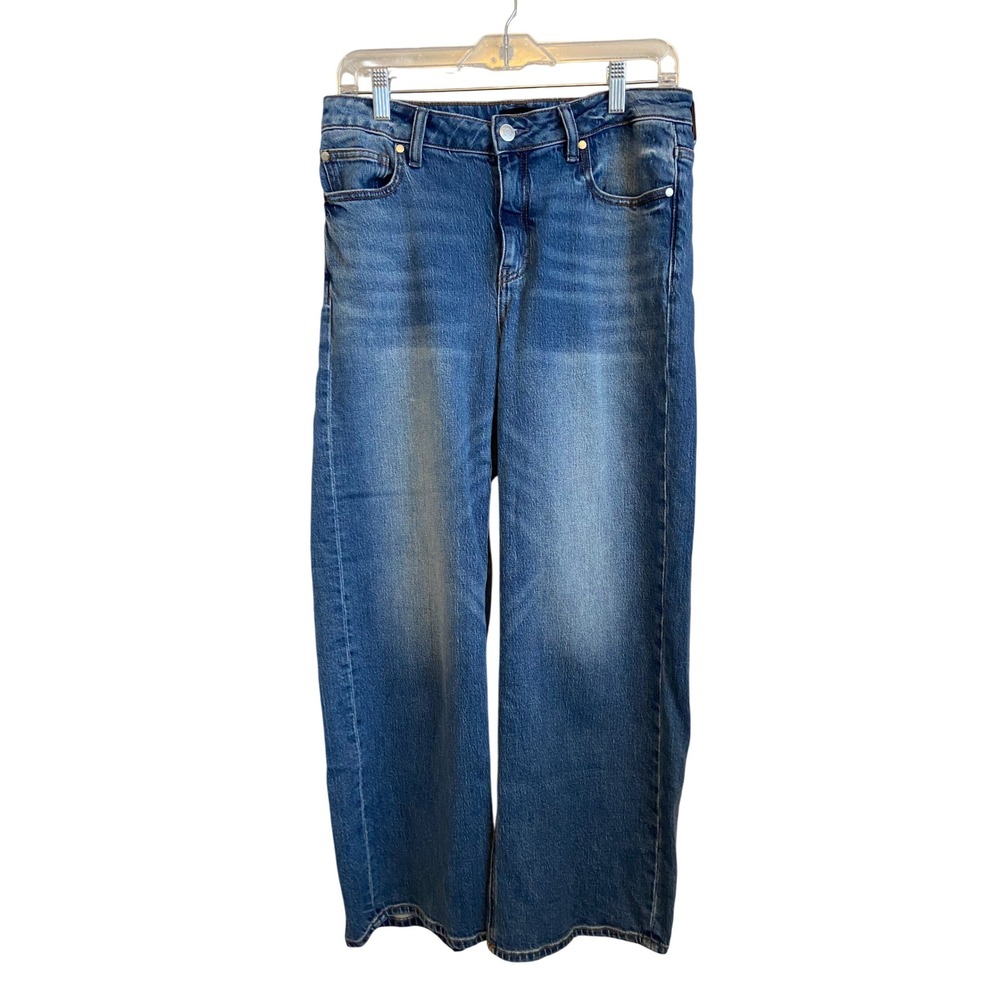 Quince Luna Stretch Relaxed Straight Jeans 29 Atlantic Blue Organic Cotton